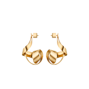 Boucles d’oreilles Spirales Éole - Dorée à l’or 24 carats