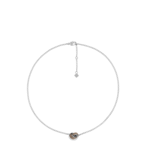 Collier Ormé - Argentée Cuir Taupe