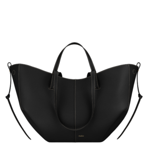 Cyme - Noir Grainé Coutures Écrues
